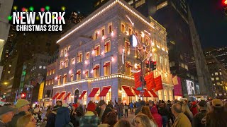 NYC Christmas Walk 2024 ✨ 5th Avenue 200th Birthday Celebration, 6th Avenue, Rockefeller Center Tree