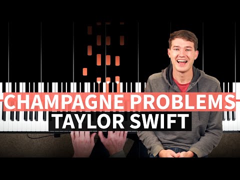 champagne problems - Taylor Swift - EASY PIANO TUTORIAL (accompaniment with chords)