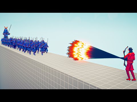 SAMURAI ARMY + GIANT vs EVERY GOD - Totally Accurate Battle Simulator TABS