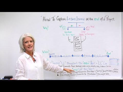 How to Capture Lessons Learned at the End of a Project