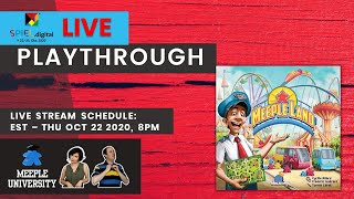 LIVE - Meeple Land Board Game -  SPIEL 2020 Playthrough