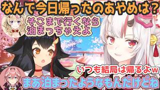 あやめがルイ姉の家に泊まった？時の話を知りたいミオしゃとポルカ【百鬼あやめ/ホロライブ切り抜き】