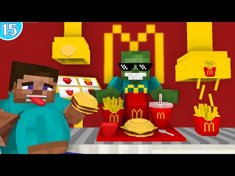 Kefe Games - Monster School: WORK AT MCDONALD'S PLACE - Minecraft Animation
