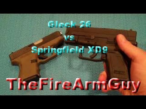 Glock 26 vs Springfield XD9 - TheFireArmGuy