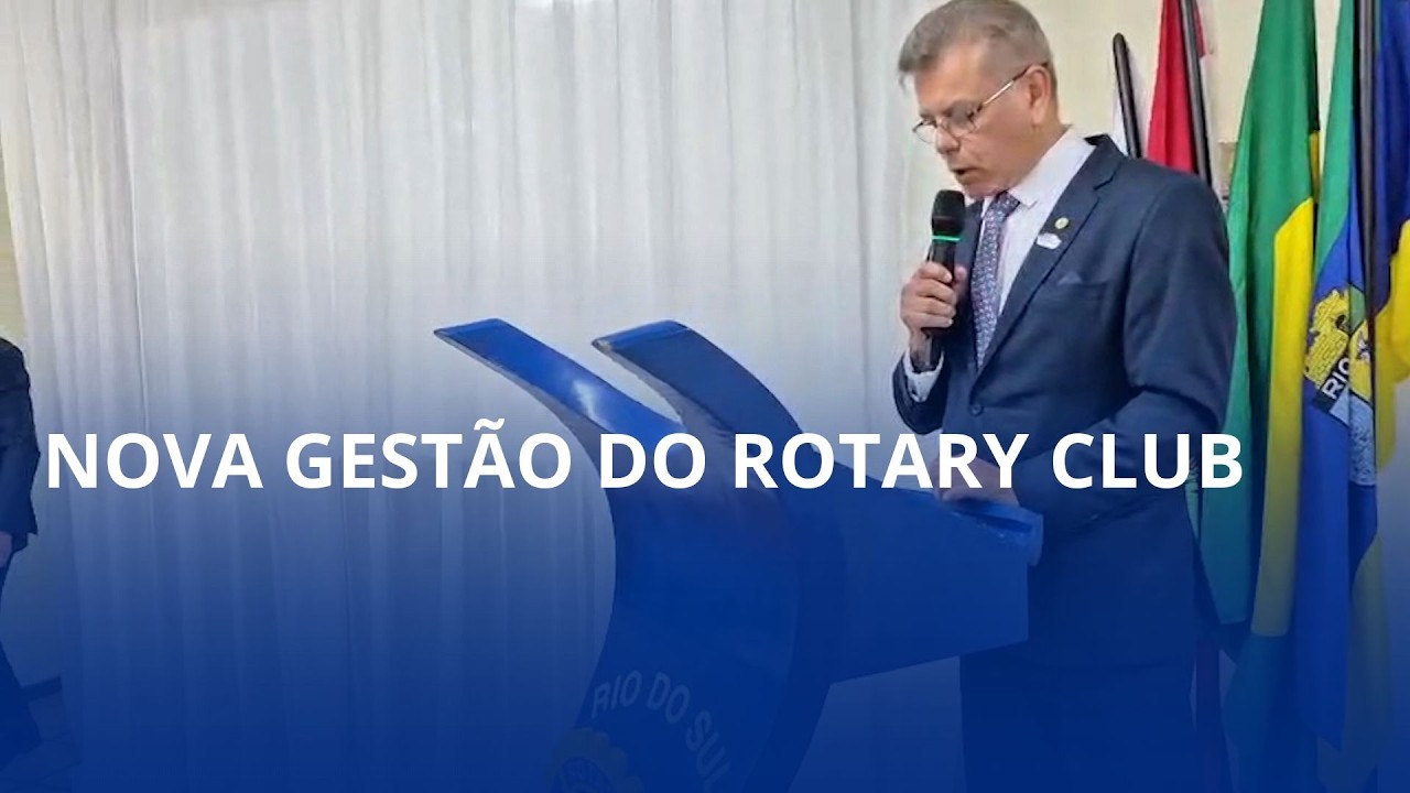 Sérgio Luiz de Melo assume a presidência do Rotary