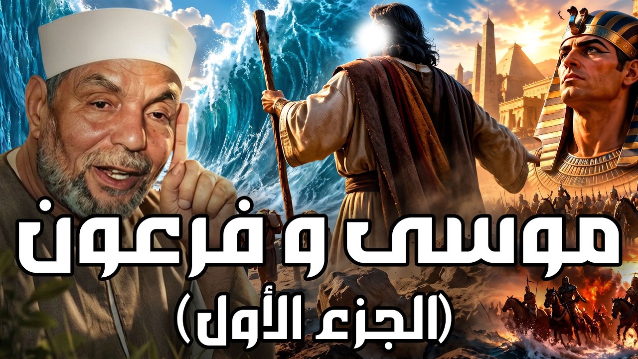 الشيخ الشعراوي | قصة موسى عليه السلام ومواجهة السحرة وغرق فرعون وقصة عجوز بنى