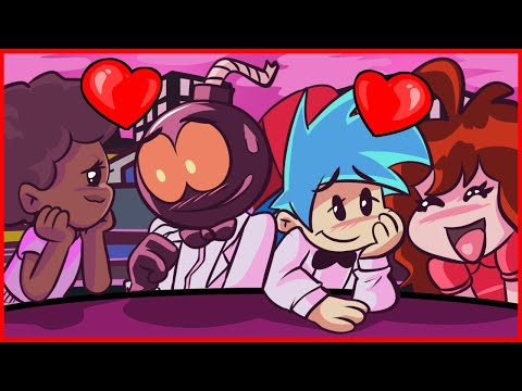 "Heartbass" but Everyone Sings It - Friday Night Funkin Animation