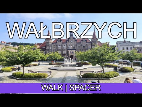 Wałbrzych - spacer po mieście | 4K