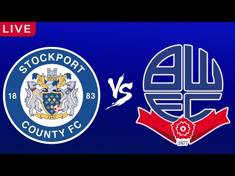 STOCKPORT COUNTY vs BOLTON - LIVE STREAMING - FA Cup 1st Round Replay - Football Match