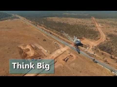 Massive piece of coal mining equipment on  the move