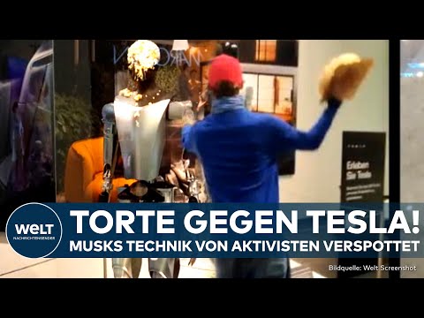 BERLIN: Tortenangriff auf Elon Musks Tesla-Roboter - Wer steckt hinter der „Neuen Generation“?