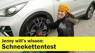 Jenny will's wissen: Schneeketten im Laientest | ÖAMTC