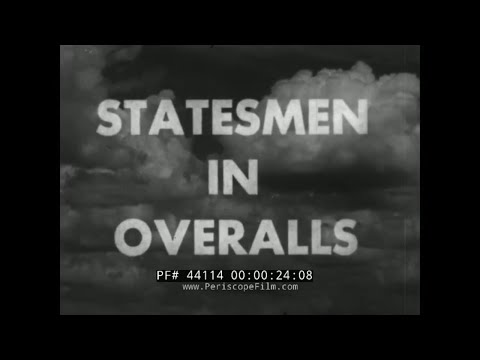 " STATESMEN IN OVERALLS " CHRISTIAN RURAL OVERSEAS PROGRAM  PRE-MARSHALL PLAN RELIEF EFFORT 44114
