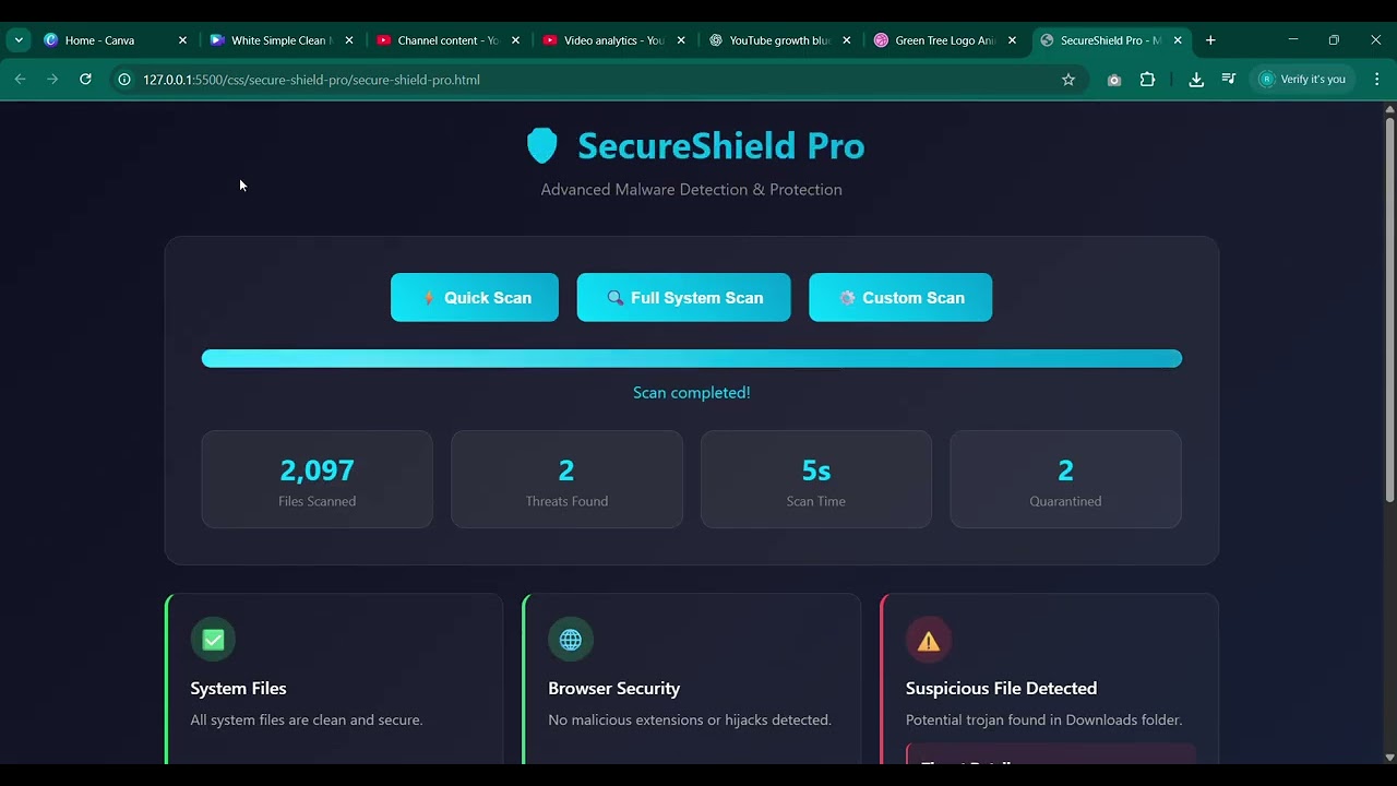 Secure Shield Animation UI in HTML CSS JavaScript | Cyber Login Protection Effect