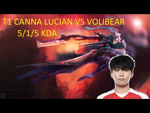 T1 Canna Stream Lucian vs Volibear | Korean Challenger