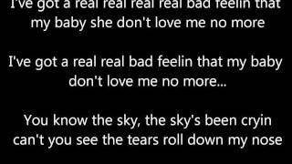 The Sky Is Crying- Stevie Ray Vaughan (lyrics)