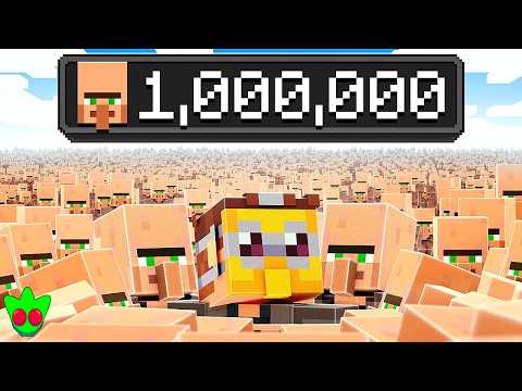 1 MILLION Villagers Beat Minecraft! | Laff (Dubbed) #minecraft #aquaritis