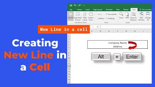 Download the video "How to add a new line in a cell || line break in Excel"