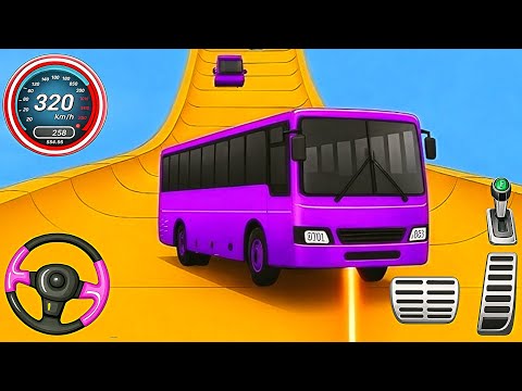 Crazy Bus Mega Ramp Impossible Racing - Bus Stunts Impossible Tracks - Android GamePlay