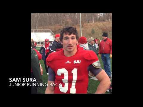 Post-Game Interviews w/SJU's Hanson, Martin, Sura & Fasching - 2014 Bethel