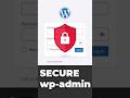 Secure Wp Admin Increase WordPress Login Page Wordpress Security WordPress Tutorial Wp Admin