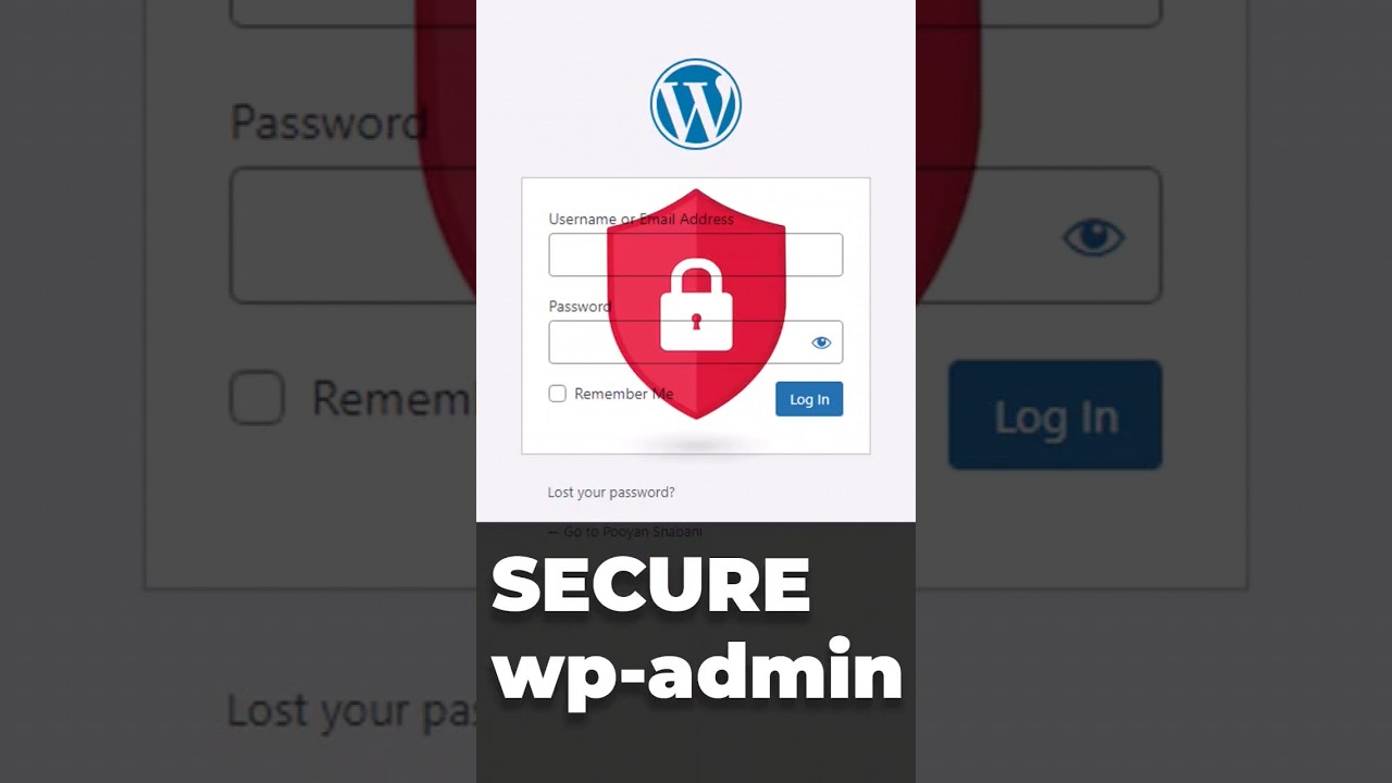 Secure wp-admin | Increase WordPress login page #wordpress_security #WordPress_Tutorial #wp-admin