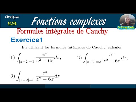 Intégrales de Cauchy série 1