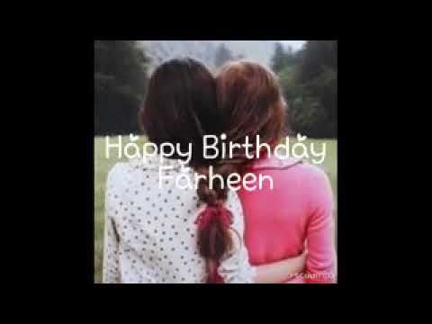 Birthday song for farheen name