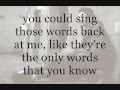 Frank Turner - Four Simple Words with lyrics