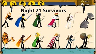 NIGHT 21 SURVIVORS UNLOCK ALL MAX ITEM'S || STICK WAR LEGACY NEW UPDATE @JBPRASADGaming