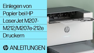 Einlegen von Papier bei Druckern der Serie HP LaserJet M207-M212 und M207e-212e