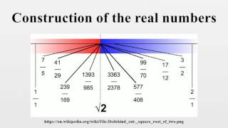 Construction of the real numbers