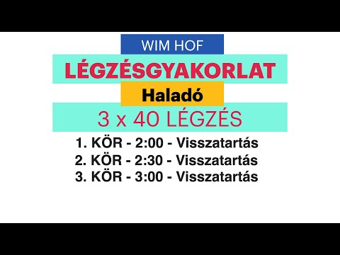 WIM HOF MÓDSZER 🇭🇺  MAGYARUL- Haladó Szint- Légzési Utasítás👇