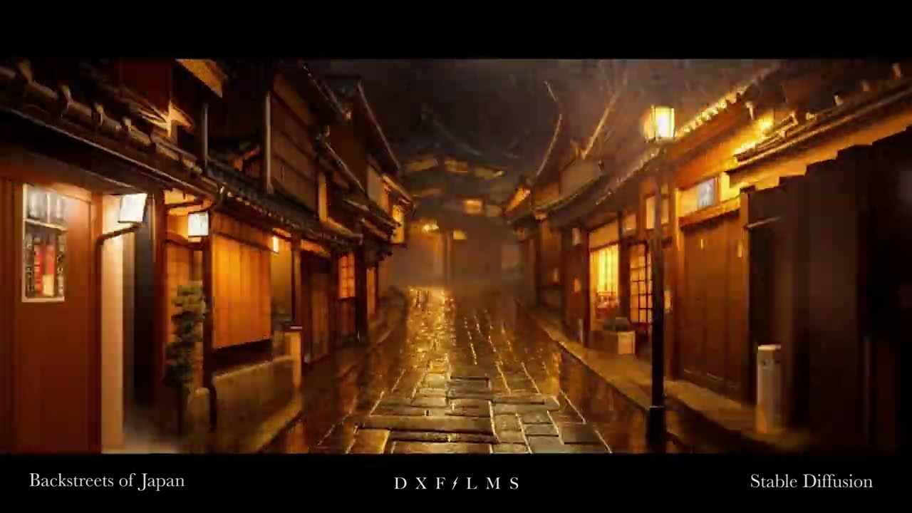 Rainy Backstreets of Japan - Generated in Stable Diffusion