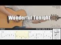 Wonderful Tonight - Eric Clapton | Fingerstyle Guitar | TAB + Chords + Lyrics