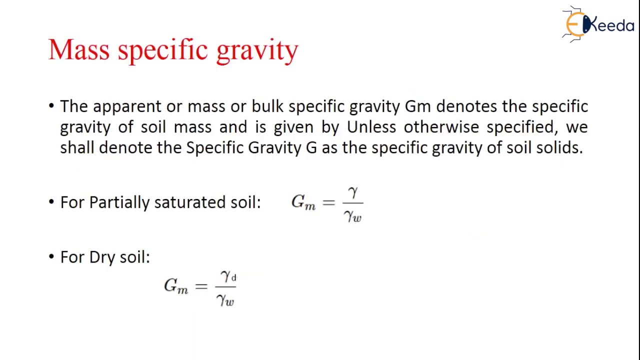 Mass and Absolute Specific Gravity - Introduction to Geotechnical Engineering
