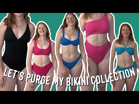WE ARE CLEANING OUT MY BIKINIS | END OF SUMMER BIKINI PURGE | BIKINI COLLECTION