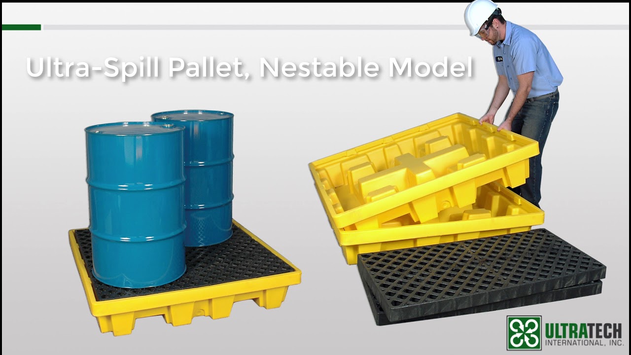 A Video Comparison of Ultra-Spill Pallets for Secondary Containment of 55-Gallon Drums
