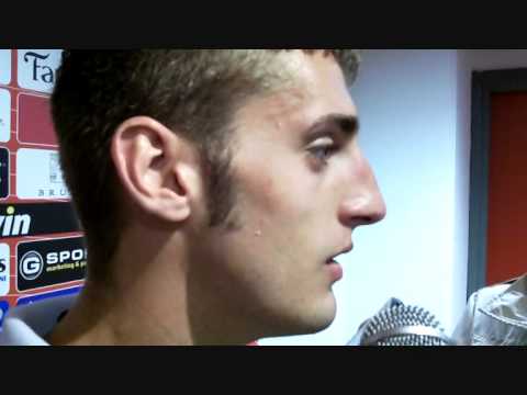 Triestina-Vicenza: il rientrante Denis Tonucci nel dopogara