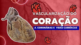 IRRIGAÇÃO E DRENAGEM DO CORAÇÃO: artérias coronárias e veias cardíacas.