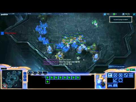 Starcraft 2 - Destiny trolling Minigun's stream [Game 1]