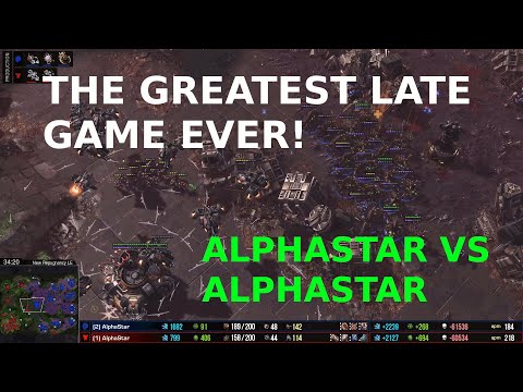 AlphaStar vs AlphaStar - GREATEST LATE GAME EVER!
