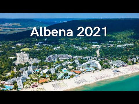 Holiday in Albena resort, Bulgaria - Albena beach 4K