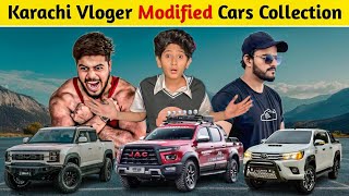 Karachi Popular Vloger Modified Cars Collection #viralvideo #vlogger 