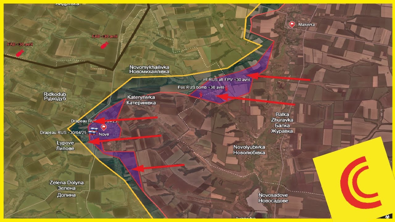 Ukraine Conflict 02/05/25: Russia expands its attack northwest of Terny (Southern Luhansk Front)