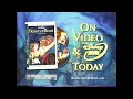 Beauty And The Beast On VHS And Disney DVD Commercial From 2002