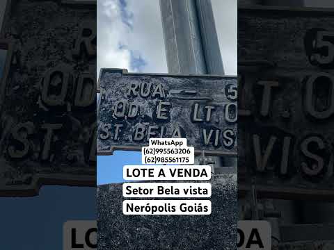 Anúncio 📣 Lote a venda Nerópolis Goiás