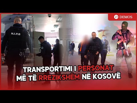 Të burgosurit me rrezikshmërinë më të madhe në Kosovë|Transporti i tyre nga Burgu i Dyzit në Gjykatë