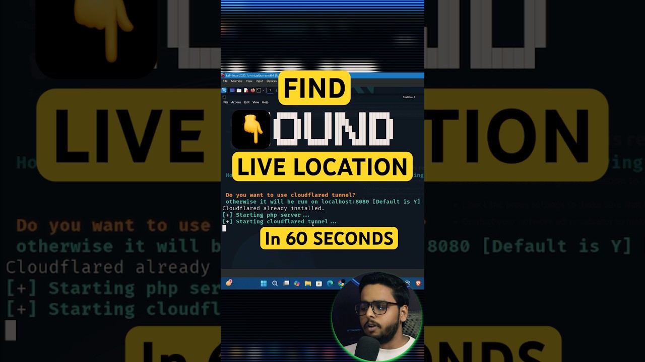 Find Anyone’s Real-Time Location from Kali Linux in 60 Seconds #shorts #viralvideo #trending #cyber