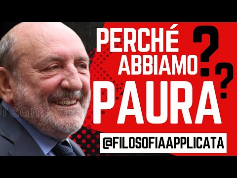 PERCHÉ ABBIAMO PAURA? - Umberto #Galimberti #crescitapersonale #paura #sentimenti #angoscia